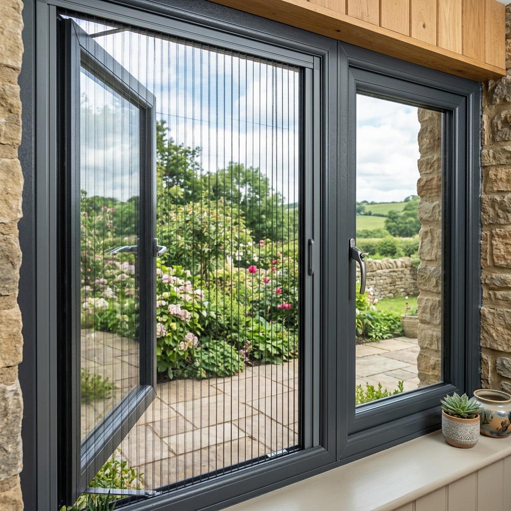 UPVC Mesh Window